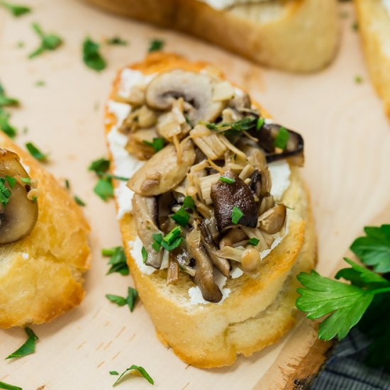 Wild Mushroom Crostini