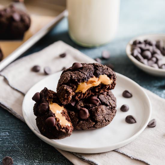 Stuffed Black Bean Cookies