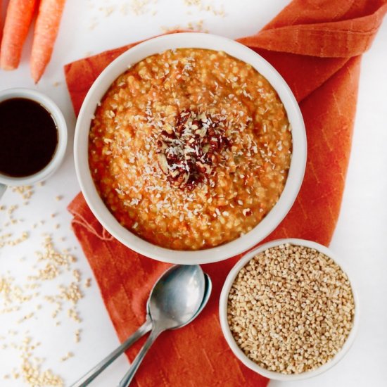 Healthy Carrot Cake Oatmeal