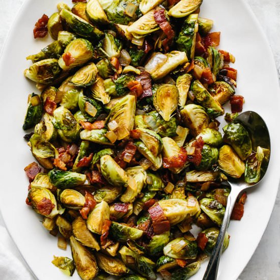 Balsamic Bacon Brussels Sprouts