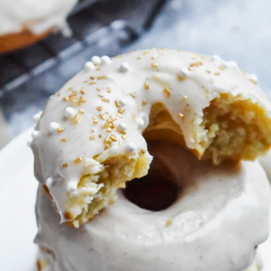 Baked Eggnog Donuts