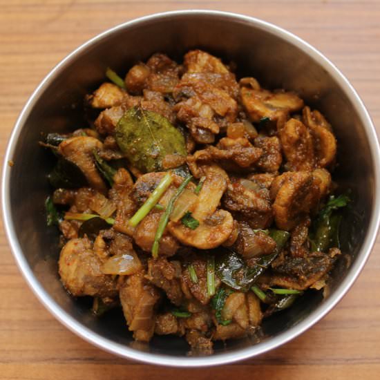 Mushroom Poriyal