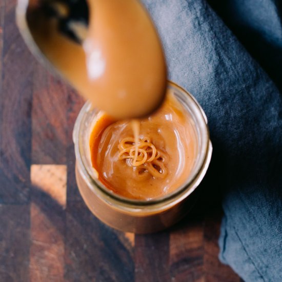 Keto Salted Caramel Vanilla Sauce