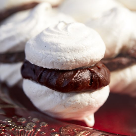 Vanilla Meringue Sandwich Cookies