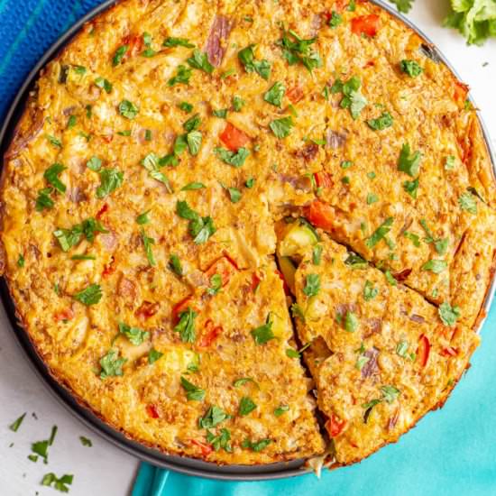 Southwest Chicken & Veggie Frittata