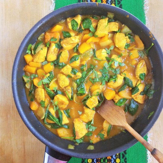 Chicken and Squash Skillet