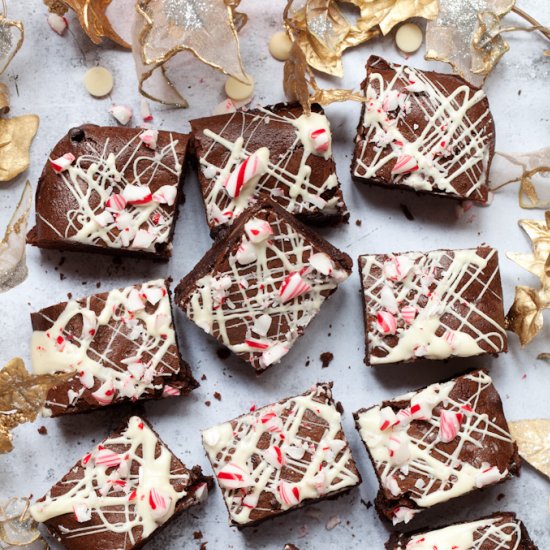 Peppermint Candy Cane Brownies