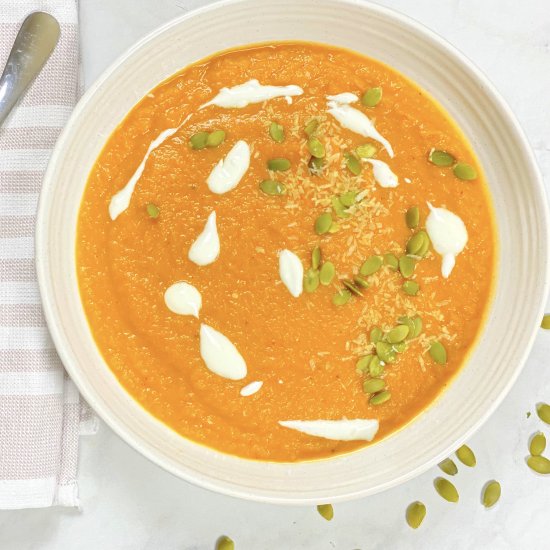 Sweet potato and carrot soup