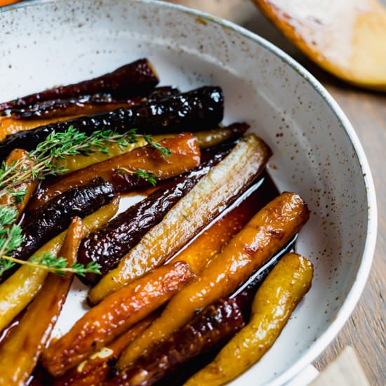 Honey Balsamic Glazed Carrots