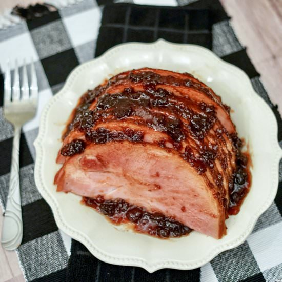 Apple Cranberry Glazed Ham Recipe