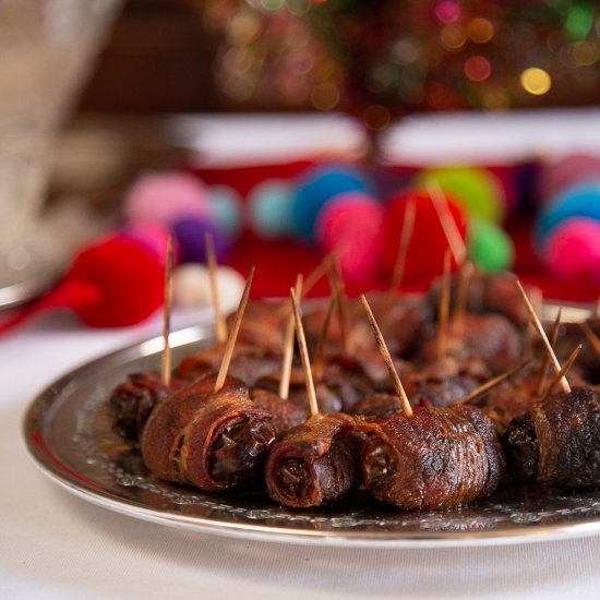 Boozy Bacon Wrapped Dates