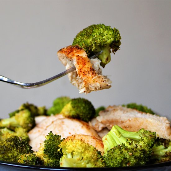 Baked Chicken & Broccoli