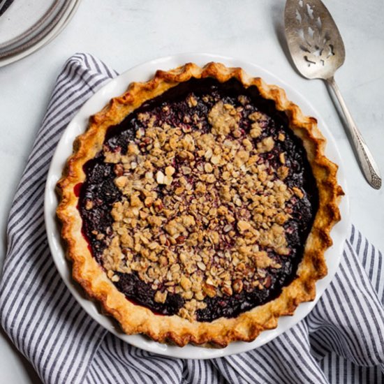 Gluten-Free Blackberry Bourbon Pie