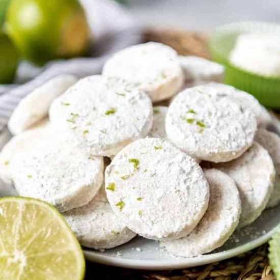 LIME MELTAWAY SHORTBREAD COOKIES