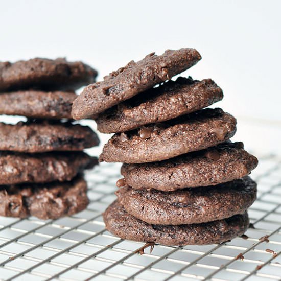 Chocolate Peanut Butter Cookies- GF