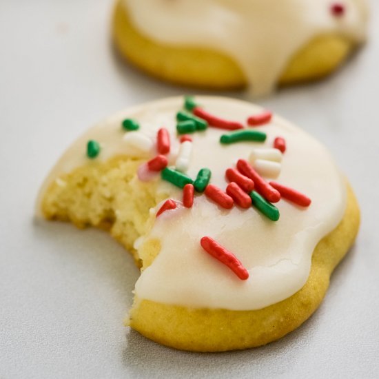 Lemon Ricotta Christmas Cookies