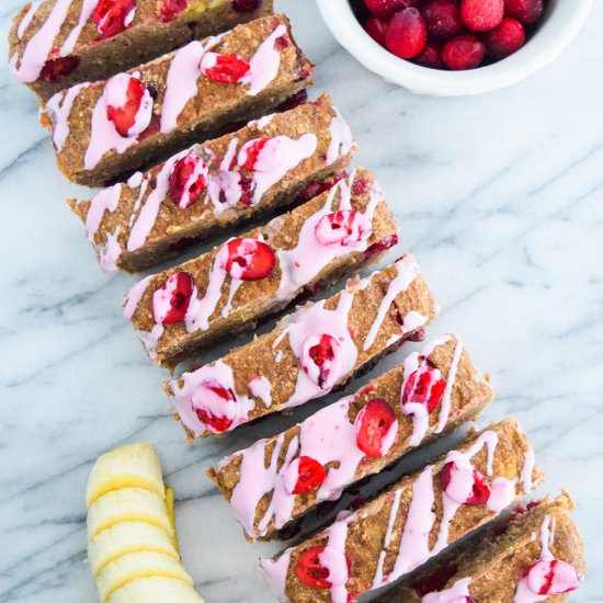 Vegan Cranberry Banana Bread