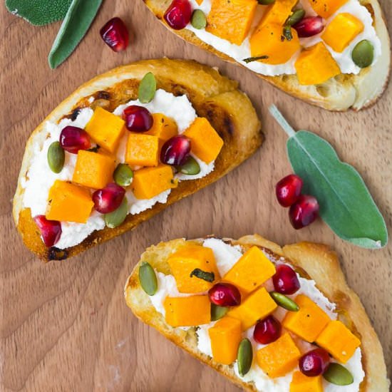 Butternut Squash Crostini