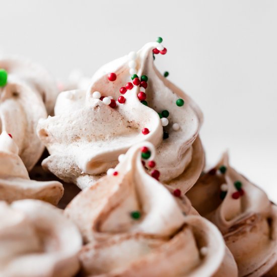 Chocolate Swirled Meringue Cookies