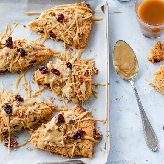 Cranberry Pecan Cornmeal Scones