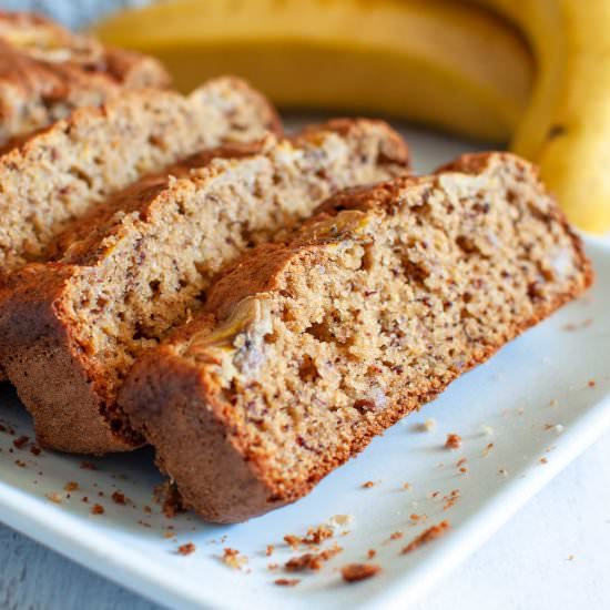 Oat Flour Banana Bread