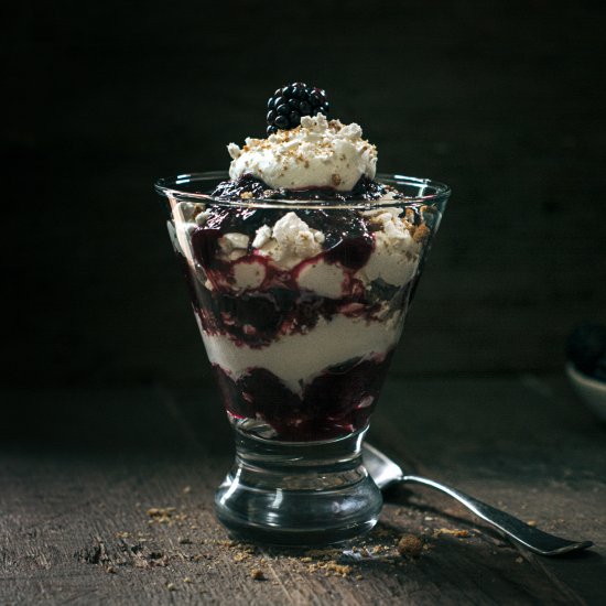 Ginger Blackberry Eton Mess Dessert