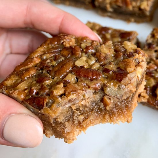 Healthy Pecan Pie Bars