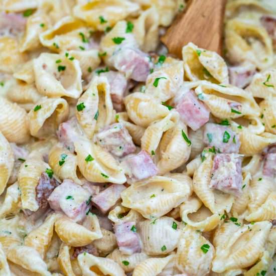 Ham and Cheese Pasta