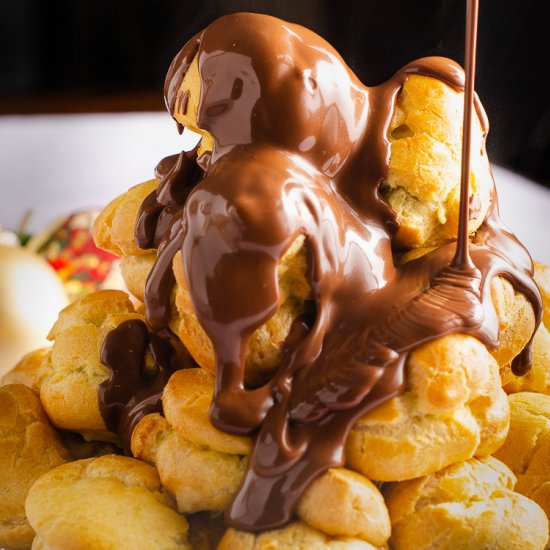 Chestnut filled Profiteroles