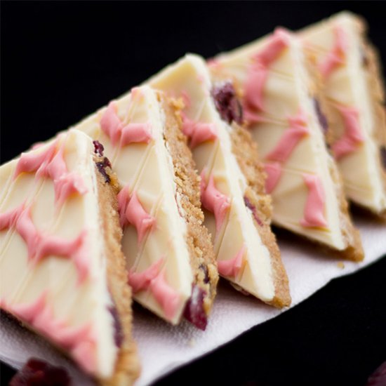 Cranberry White Chocolate Tiffin