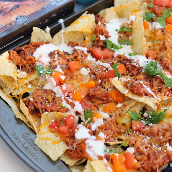 BBQ Sheet Pan Nachos