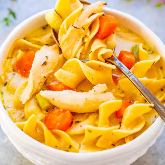 30-Min Creamy Chicken Noodle Soup