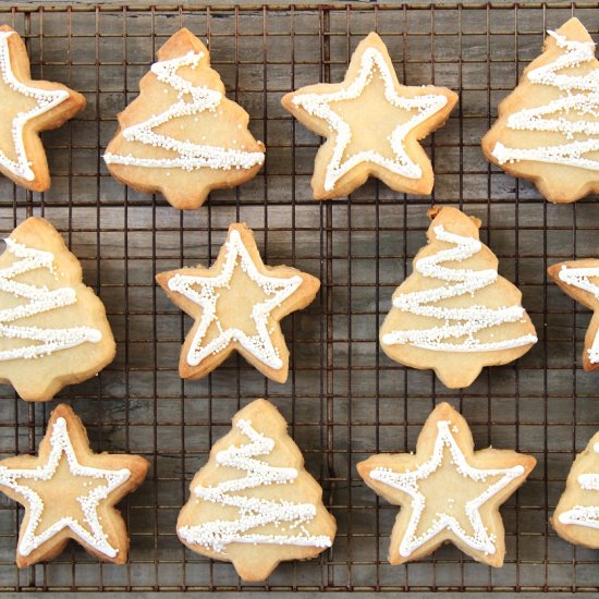 Easy Shortbread Christmas Cookies