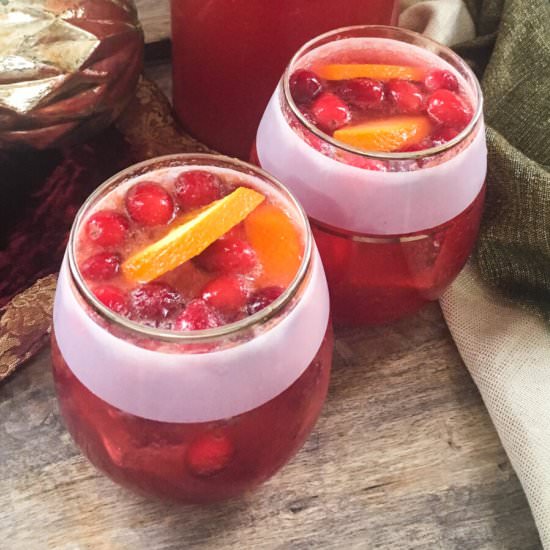 Cranberry Orange Ginger Cocktail