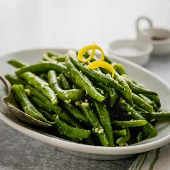 Easy Lemon Garlic Green Beans