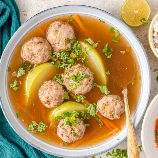 Healthy Meatball Soup