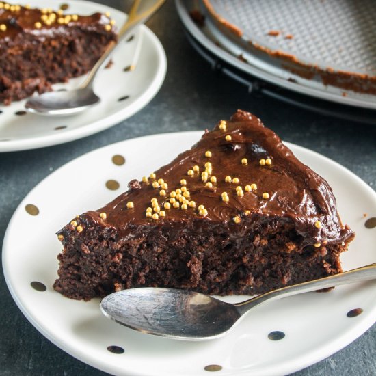 Chocolate Almond Whiskey Cake