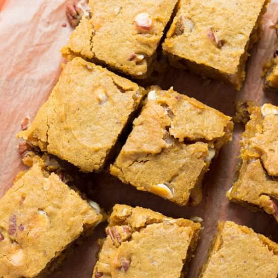 Pumpkin Blondies