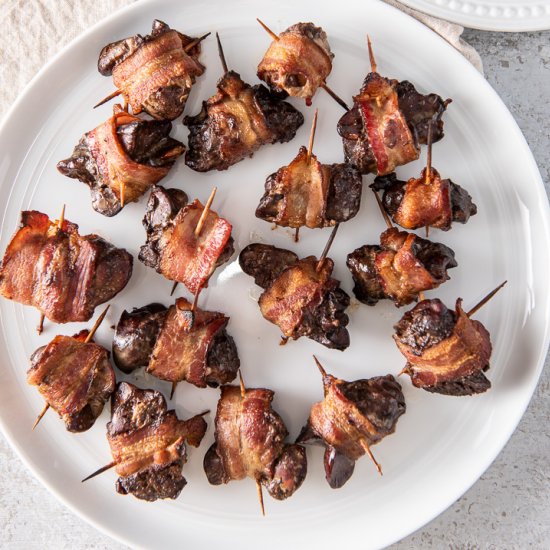 Bacon Wrapped Chicken Livers