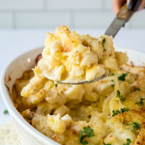 Baked Lobster Mac and Cheese