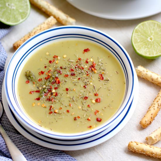 Creamy Asparagus & Potato Soup