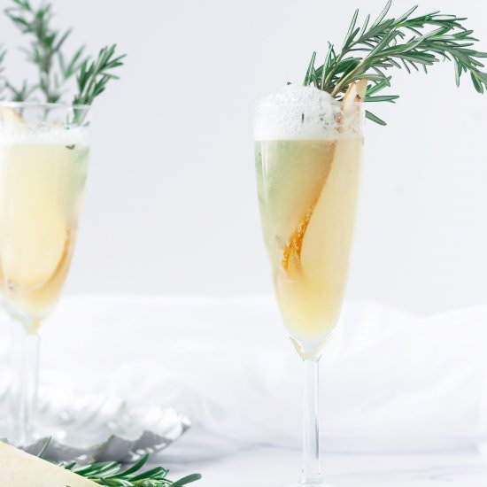 Sparkling Pear Cocktail