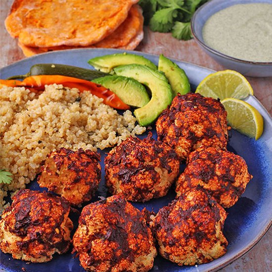 Roasted BBQ cauliflower