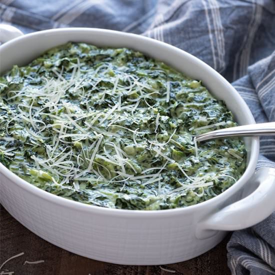 easy creamed spinach