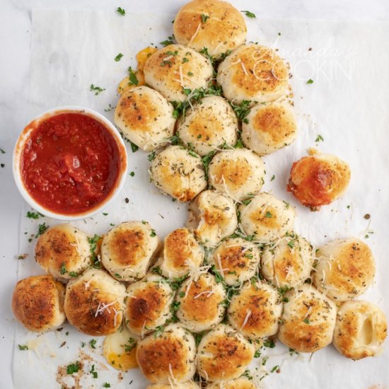 Christmas Tree Pull Apart Bread