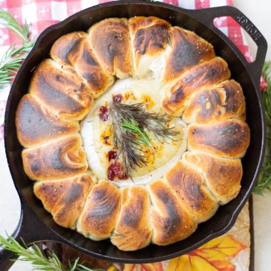 Baked Cranberry Rosemary Camembert