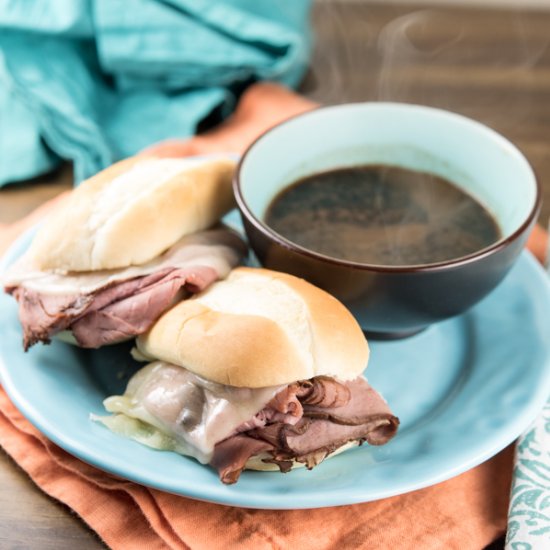 Easy French Dip Sandwiches