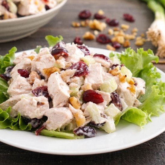 Cranberry Walnut Chicken Salad