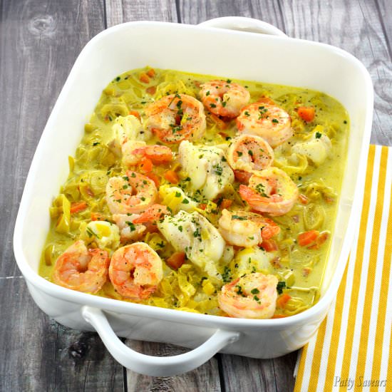 Cod and Shrimp Creamy Stew