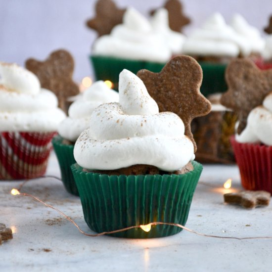 Gingerbread Rum Cupcakes